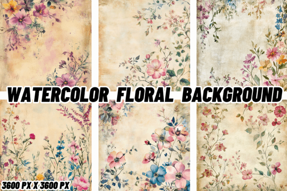 Download Watercolor Floral Background - Watercolor floral background Collection