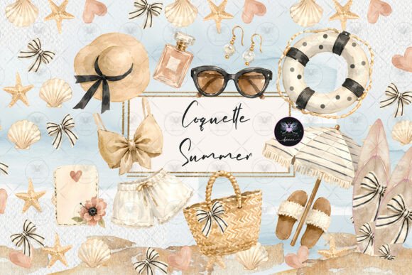 Download Coastal Coquette Summer Clipart - Clip Collection