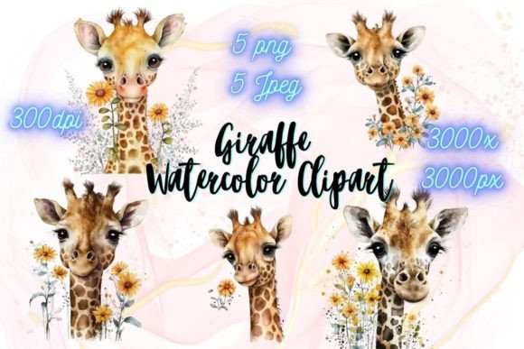 Download Watercolor Giraffe Clipart Png - Clip Collection