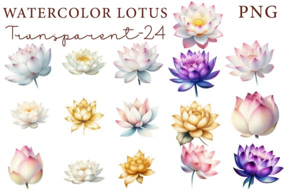 Download Watercolor Lotus Clipart - Clip Collection