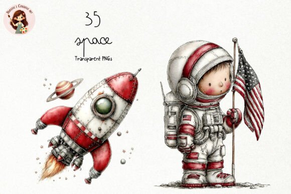Download Cute Space Storybook PNG Clipart - Clip Collection