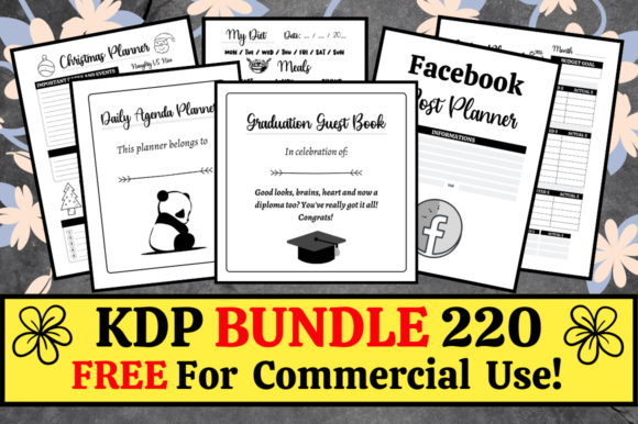 Download KDP Bundle Pack 220 Templates + Extras - Kdp bundle Collection