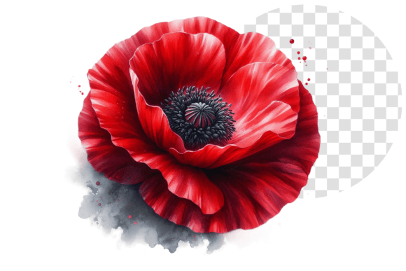 Download Poppify Watercolor Red Poppy Clipart - Red poppy clipart Collection