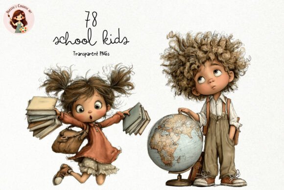 Download Cute School Kids PNG Clipart Bundle - Clip Collection