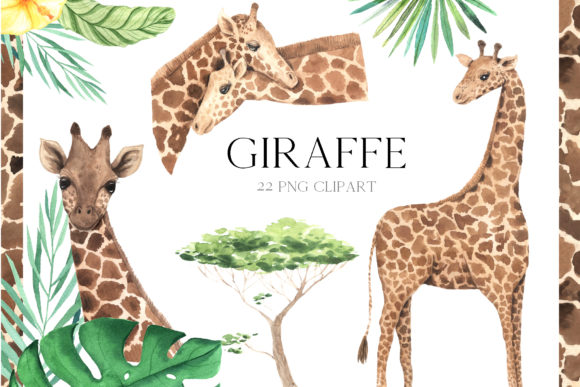 Download Watercolor Giraffe Clipart - Clip Collection