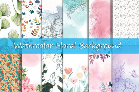 Download Watercolor Floral Background - Watercolor floral background Collection
