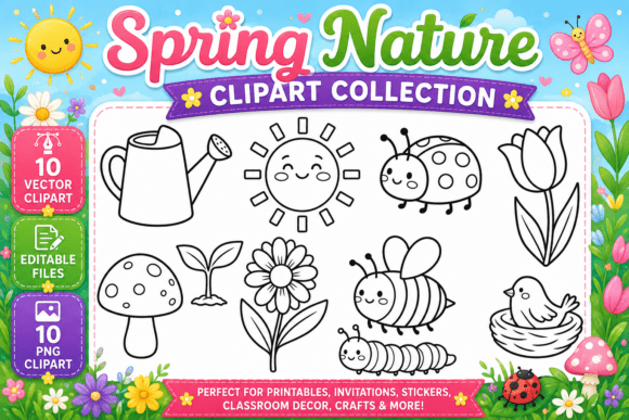 Download Spring Nature Digital Clipart Collection - Clip Collection