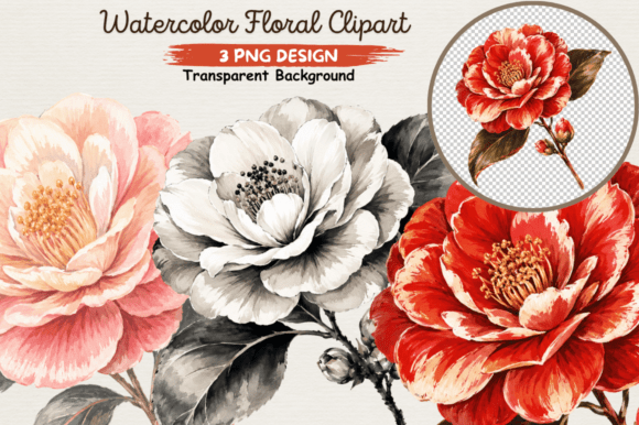 Download Watercolor Floral Clipart PNG,Elegant - Clip Collection